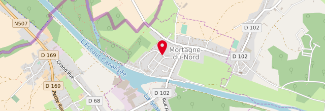 Plan la maison France services la Poste de Mortagne-du-Nord