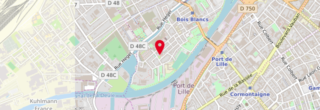 Plan la maison France services la Poste de Lille - Bois Blancs