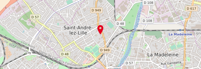Plan la maison France services de Saint-André-Lez-Lille