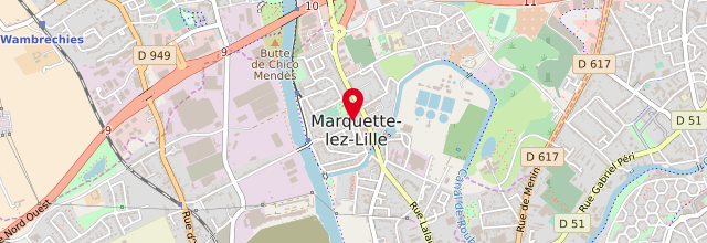 Plan de le Point d'accueil CPAM de Marquette-lez-Lille